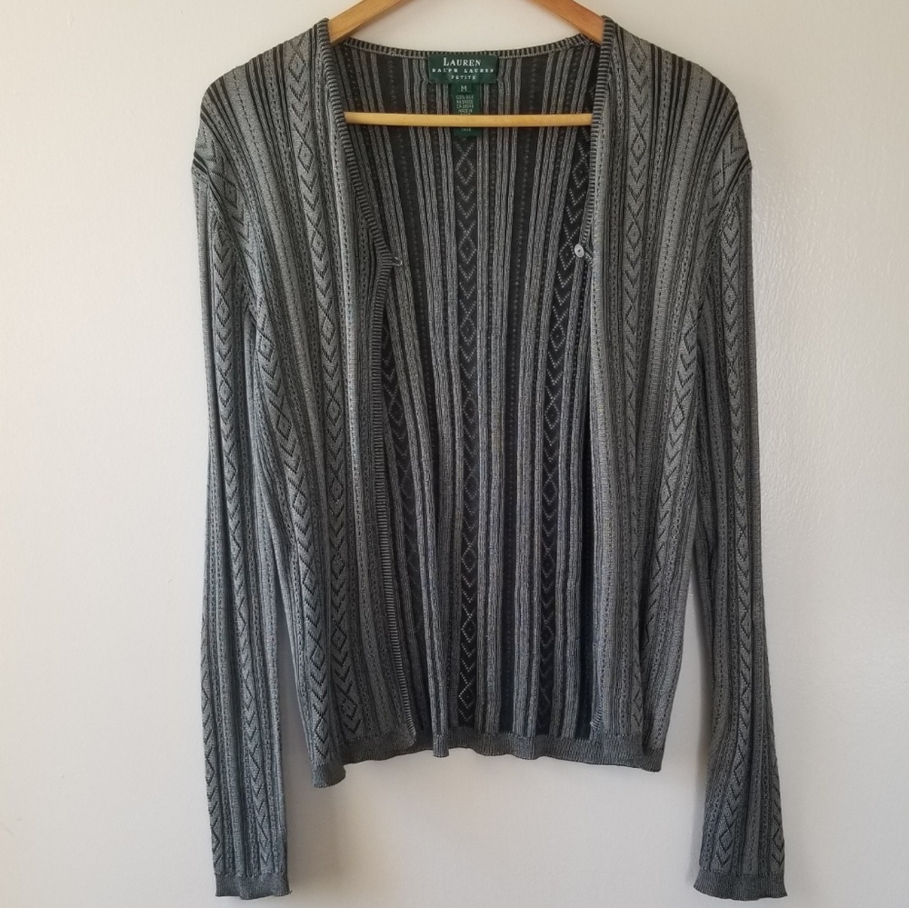 SOLD Lauren Ralph Lauren Silk Cardigan